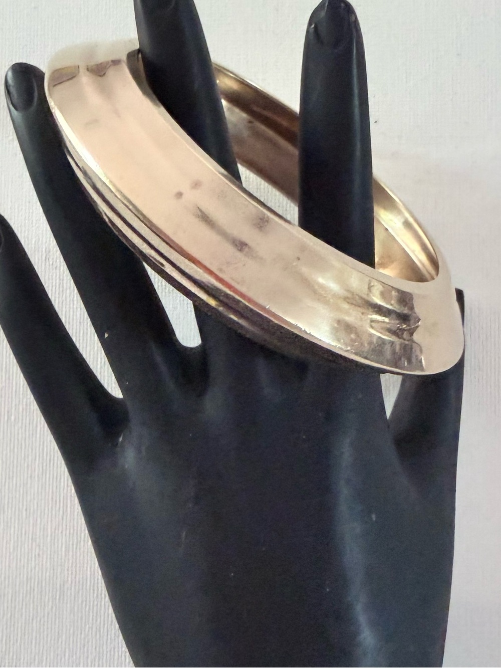 Vintage brass Classic Gold-Tone Overlap Cuff Bracelet